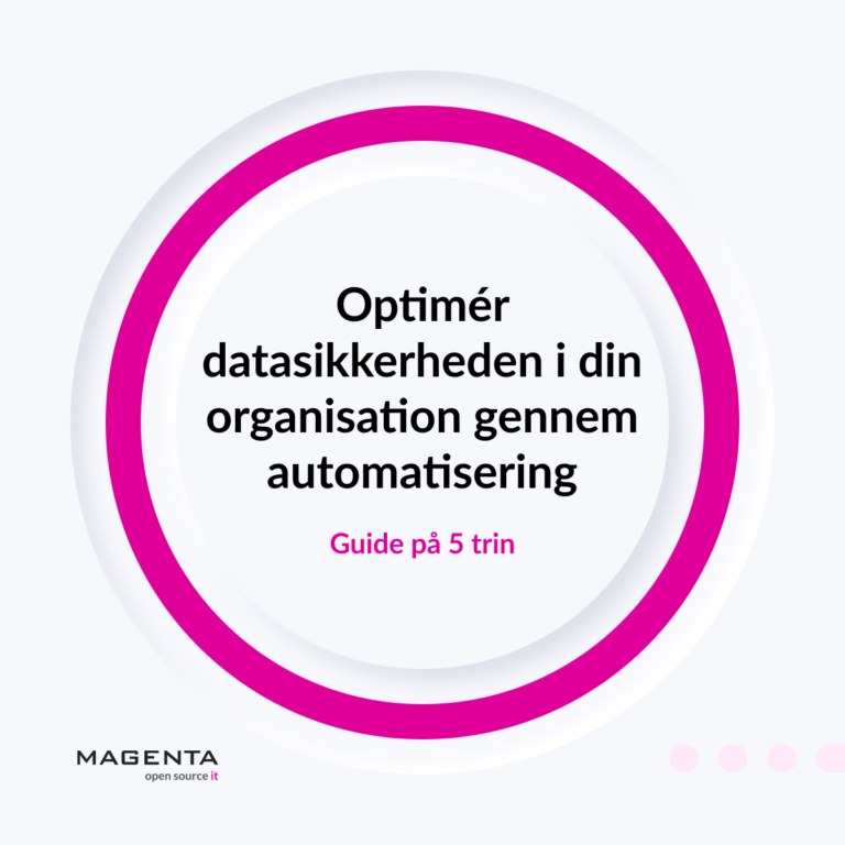 Guide: Optimér datasikkerheden i din organisation gennem automatisering